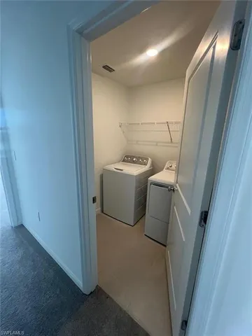 a view of a storage & utility room