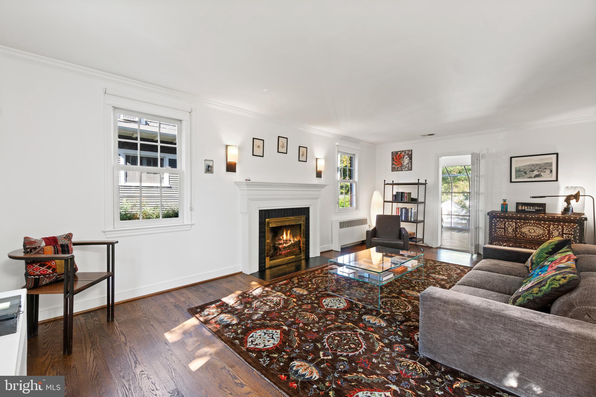 3205 Rittenhouse Street Northwest Washington, DC 20015 - Photo 4 of 40 Living Room with gas fireplace