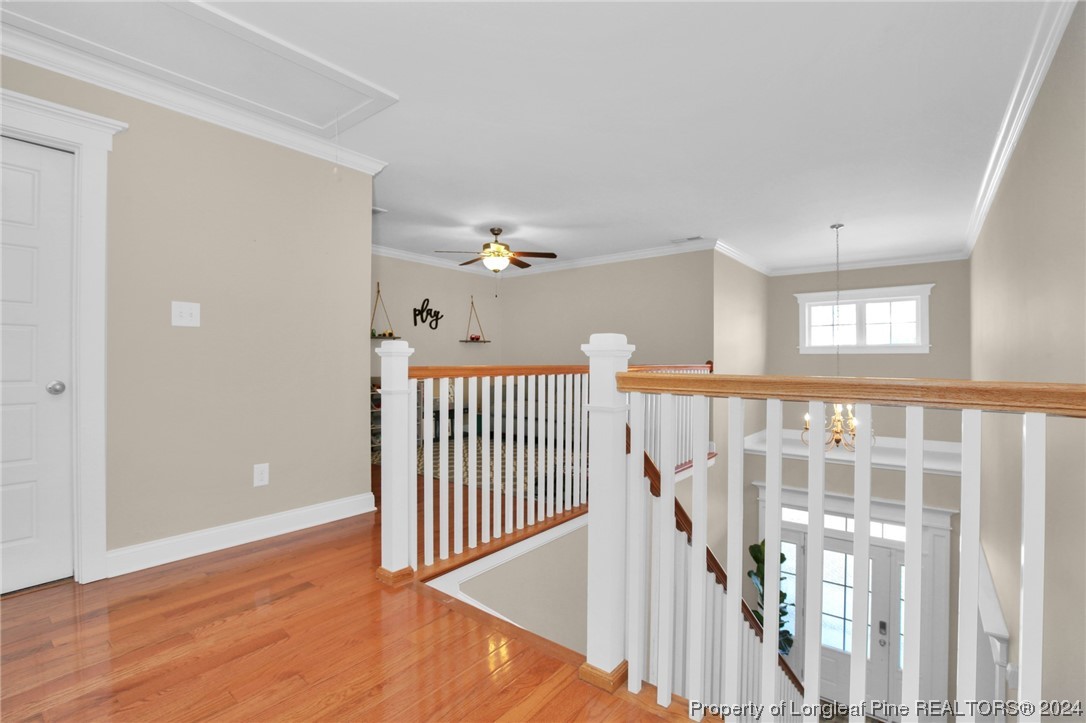 43 Shellnut Circle Spring Lake, NC 28390 - Photo 18 of 35 a view of a hallway with wooden floor and entryway