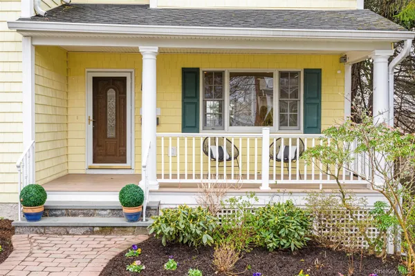 a front view of a house