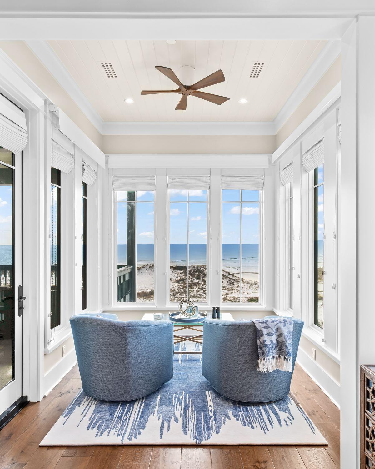 243 West Bermuda Drive Santa Rosa Beach, FL 32459 - Photo 15 of 37 a living room with furniture and large windows
