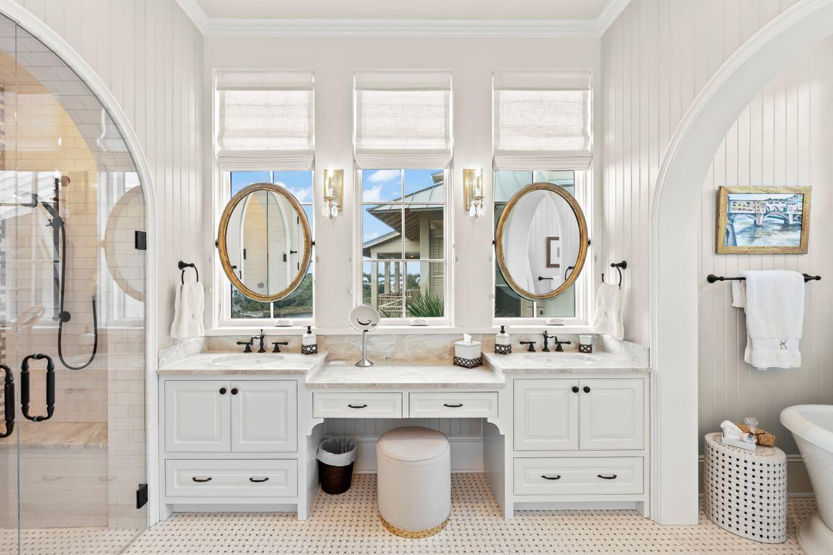 243 West Bermuda Drive Santa Rosa Beach, FL 32459 - Photo 16 of 37 a view of bathroom with dual sinks