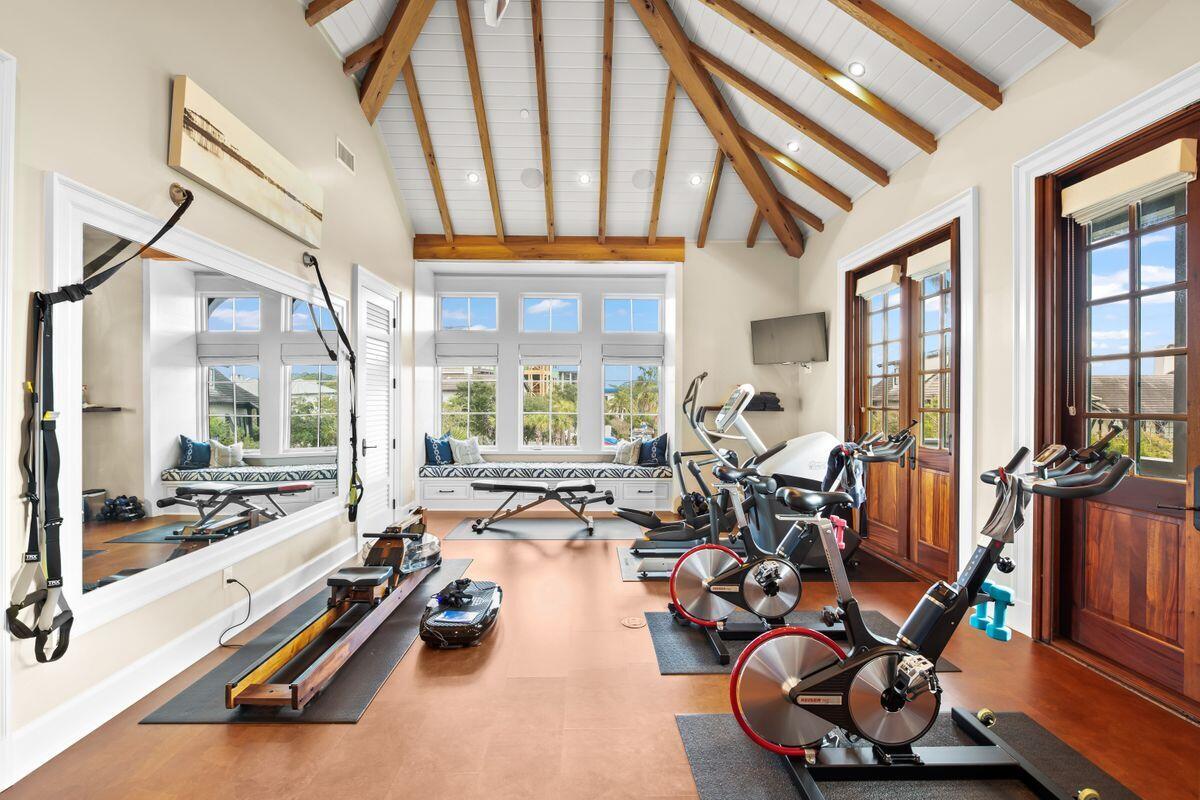 243 West Bermuda Drive Santa Rosa Beach, FL 32459 - Photo 31 of 37 a view of a room with gym equipment