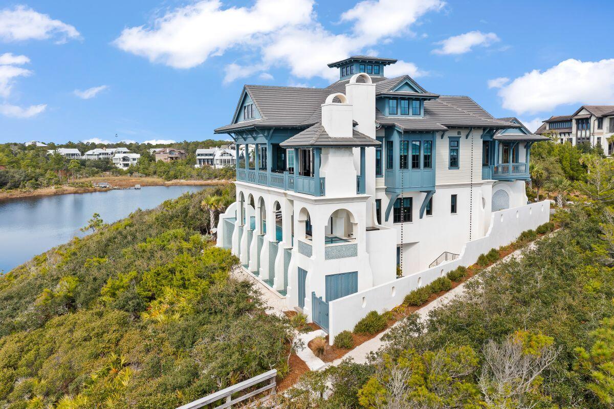 243 West Bermuda Drive Santa Rosa Beach, FL 32459 - Photo 33 of 37 aerial view of a house with lake view
