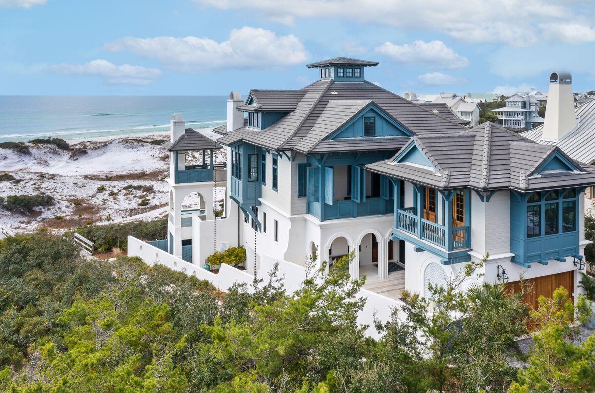 243 West Bermuda Drive Santa Rosa Beach, FL 32459 - Photo 6 of 37 an aerial view of a house
