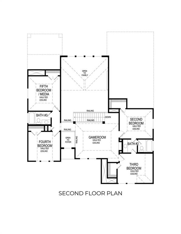 3714 Milwaukee Avenue Midlothian, TX 76065 - Photo 39 of 40 Coventry 2F Second Floor Plan