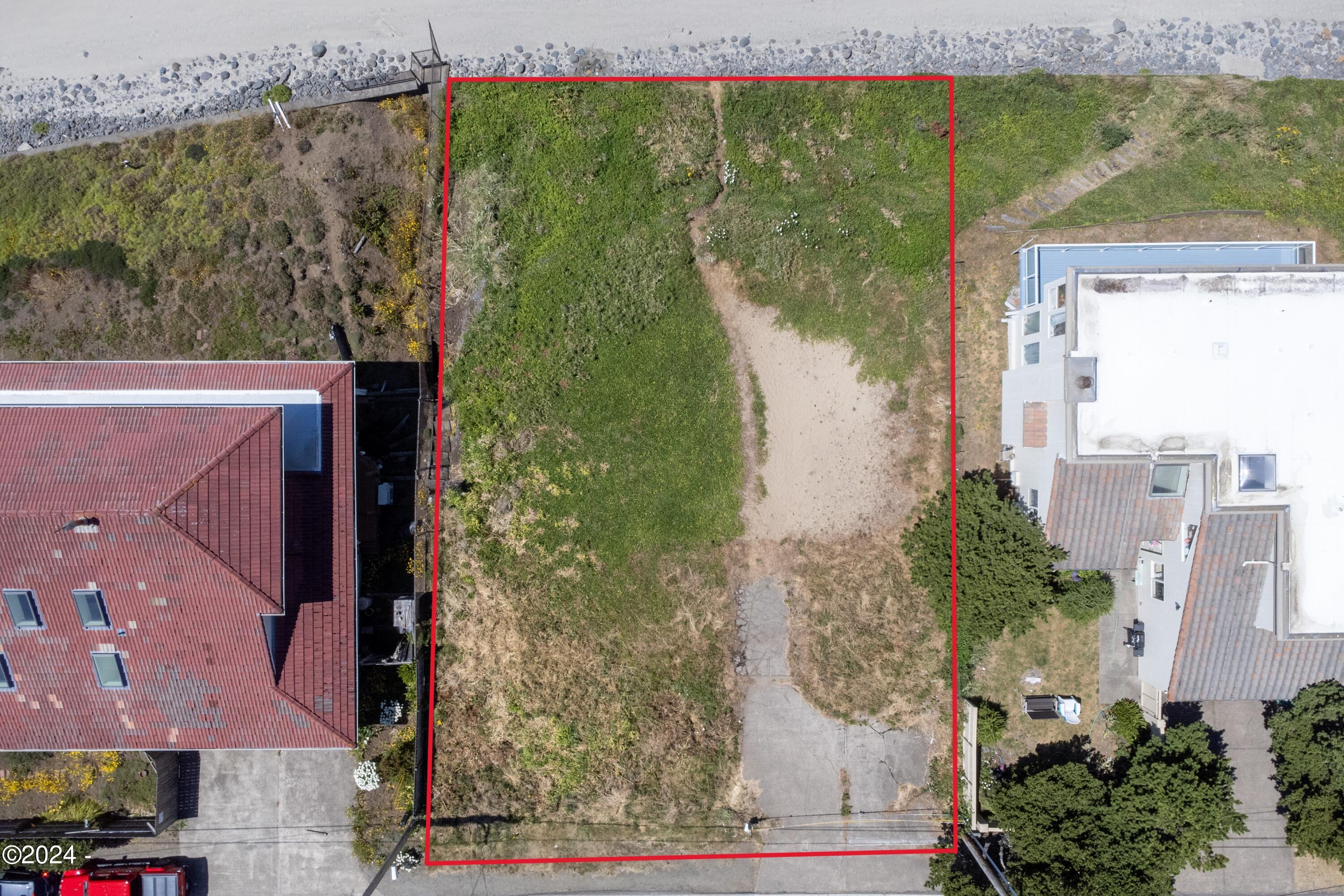 7307 Northwest Logan Road Lincoln City, OR 97367 - Photo 6 of 11 7307 NW Logan Rd (drone)-3 - outline