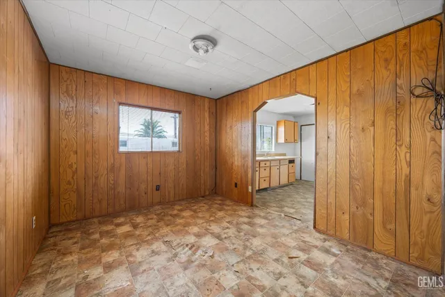 a view of cabinets a sink and a window
