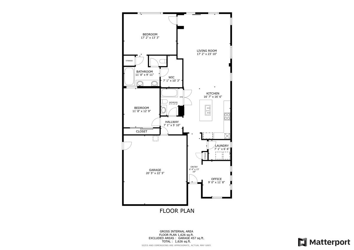 34 Syrah Rancho Mirage, CA 92270 - Photo 82 of 82 2D Schematic Floor Plan
