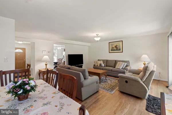 a view of a lake with a yard