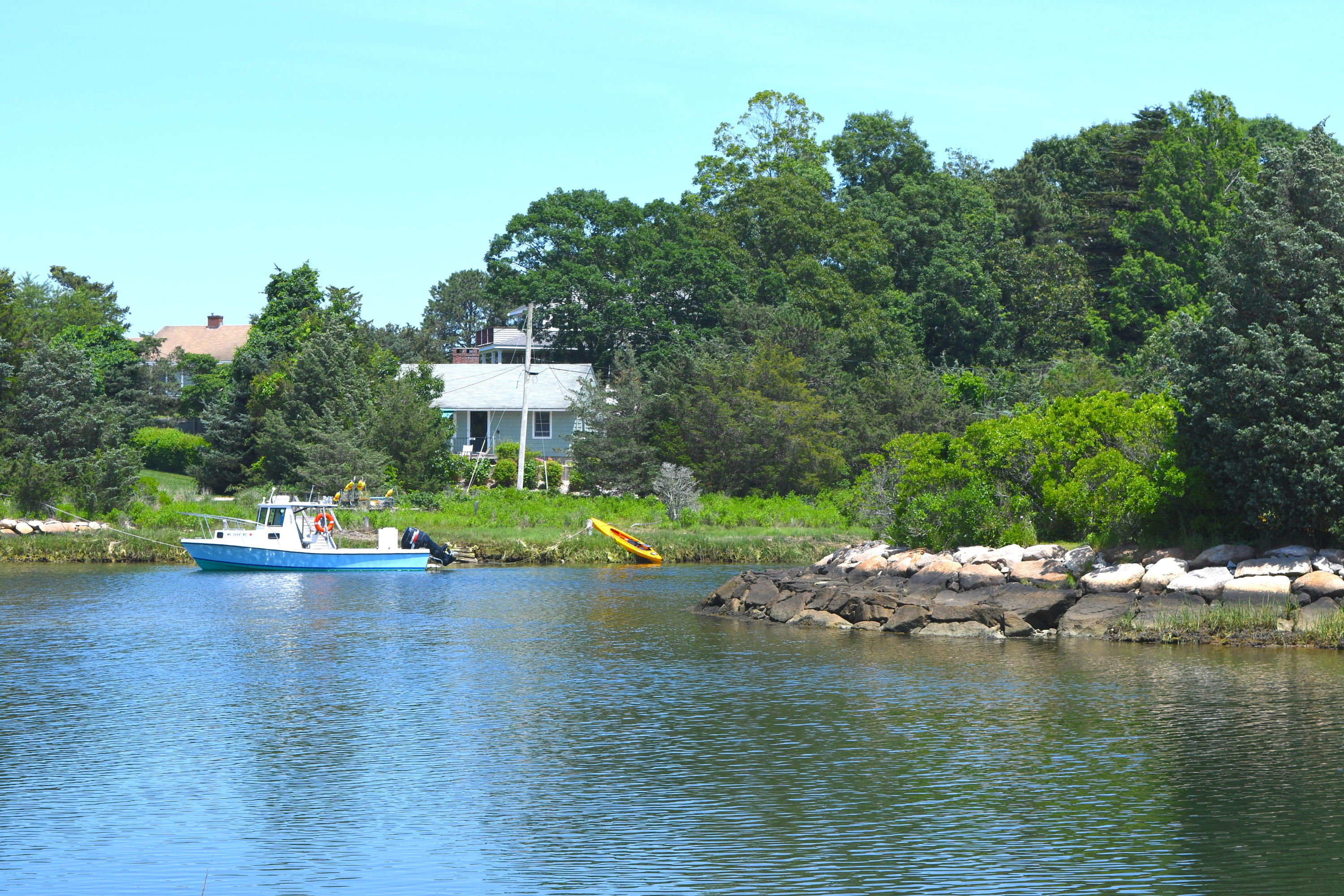 171 Bay Road North Falmouth, MA 02556 - Photo 5 of 24 a view of a lake with house