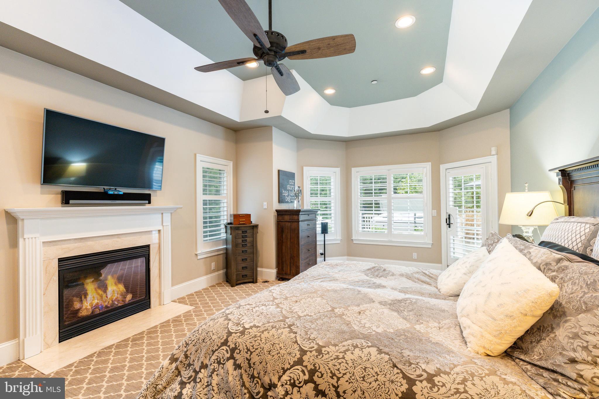 1389 Cedar Grove Road Media, PA 19063 - Photo 22 of 54 Main Floor Primary Bedroom w Fireplace