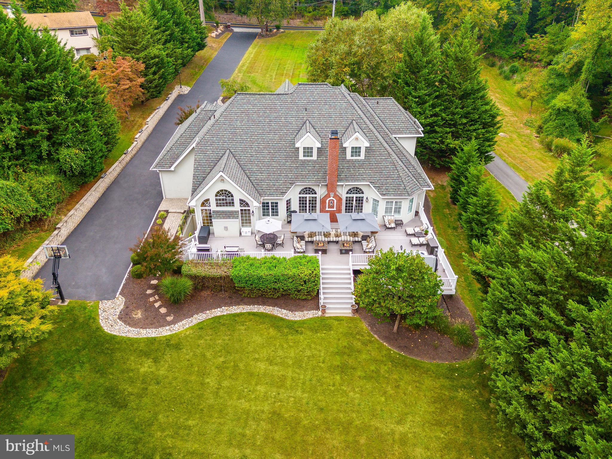 1389 Cedar Grove Road Media, PA 19063 - Photo 45 of 54 Aerial View Rear