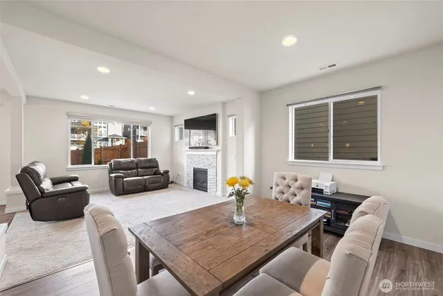a living room with furniture and window