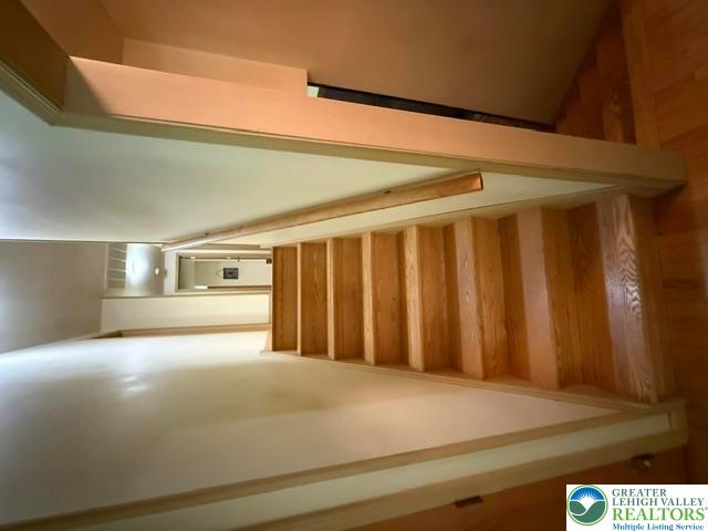 2045 Church Road Bethlehem, PA 18015 - Photo 22 of 42 Natural wood stairs seamlessly connect multiple levels within this modern home.