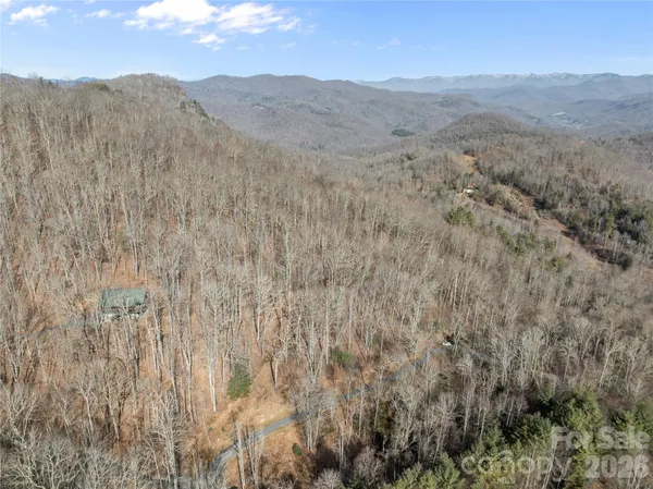 a view of a mountain range with trees