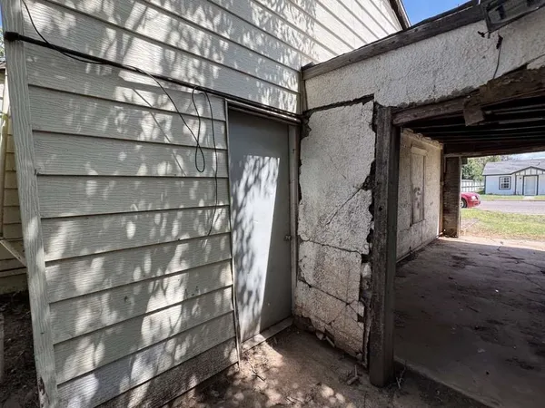a view of storage and utility room