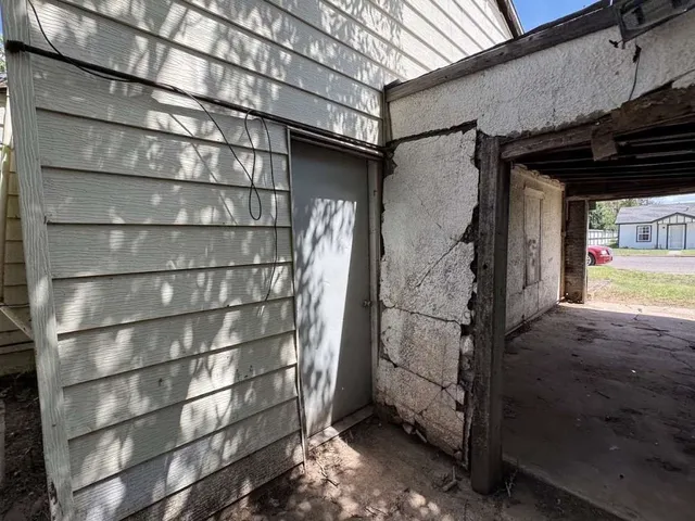 a view of storage and utility room