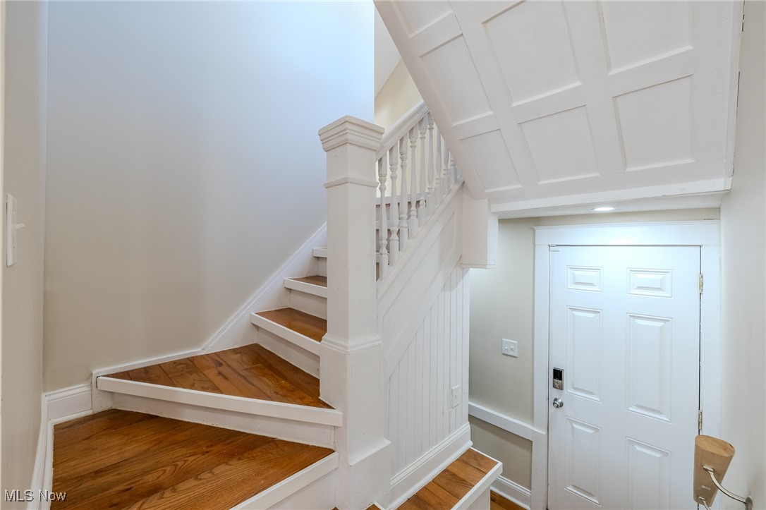3516 Broadview Road Cleveland, OH 44109 - Photo 21 of 42 Stairs with wood finished floors and baseboards