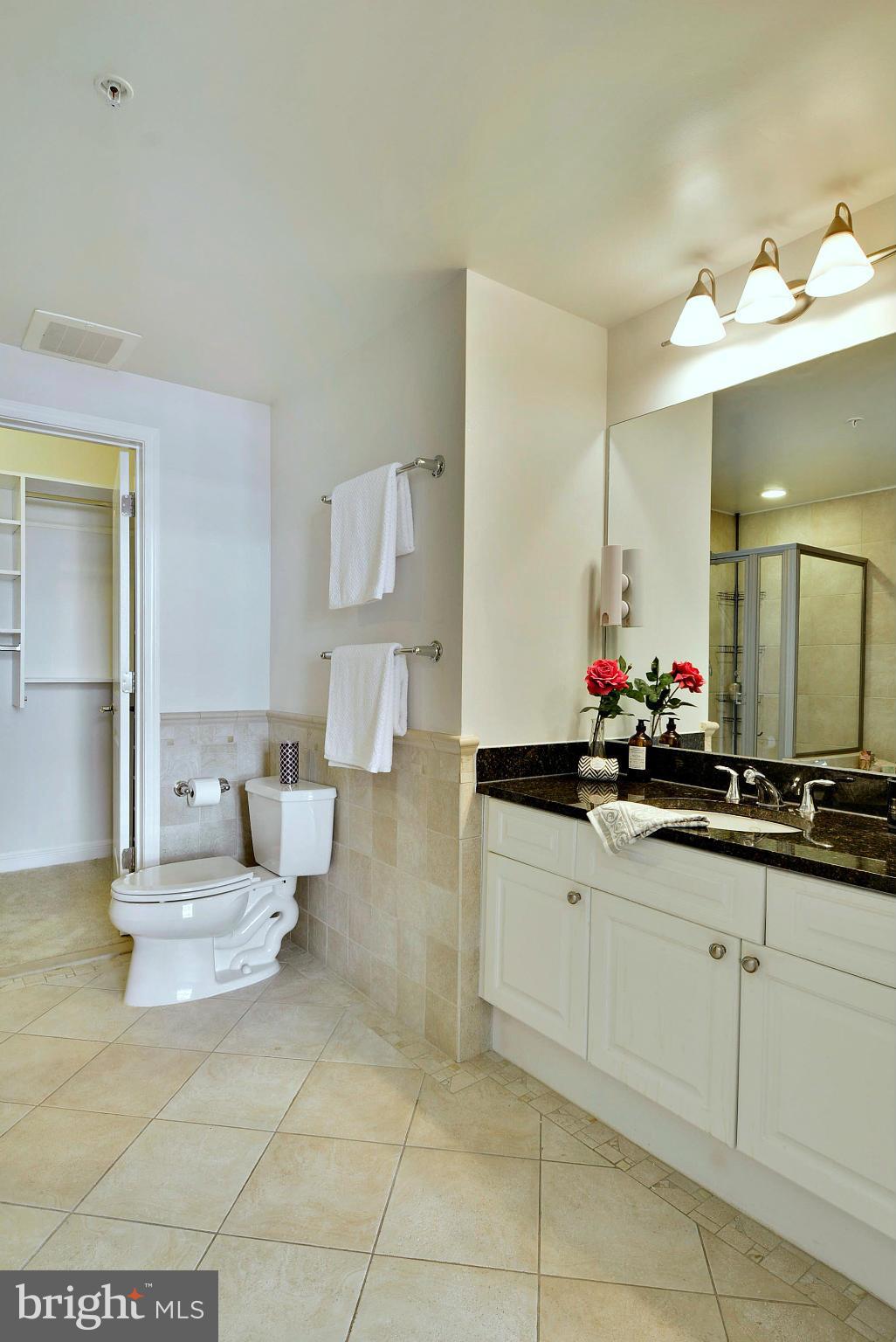 11990 Market Street, Unit 1204 Reston, VA 20190 - Photo 22 of 30 a spacious bathroom with a sink and a mirror