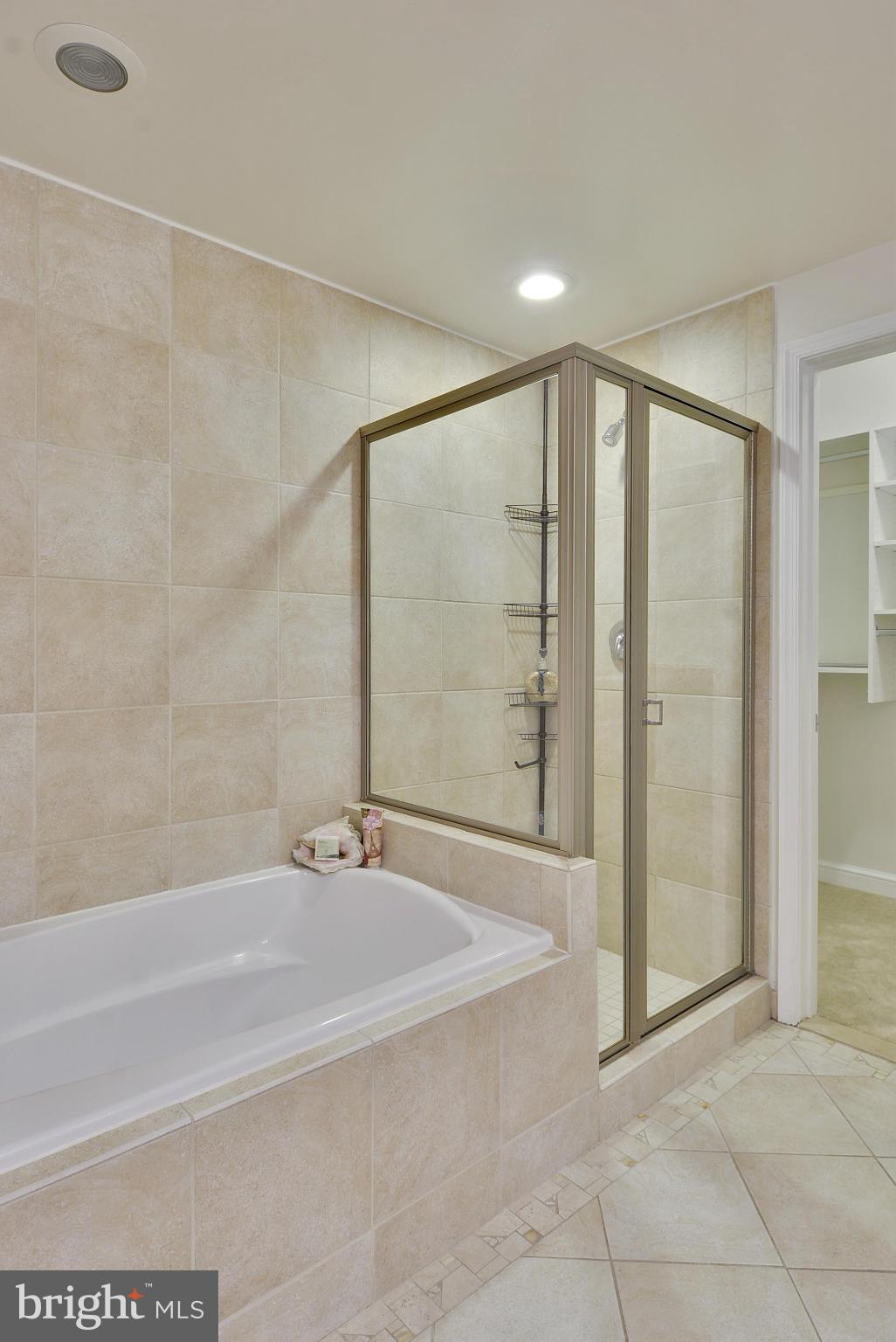 11990 Market Street, Unit 1204 Reston, VA 20190 - Photo 23 of 30 a bathroom with a bathtub and a shower