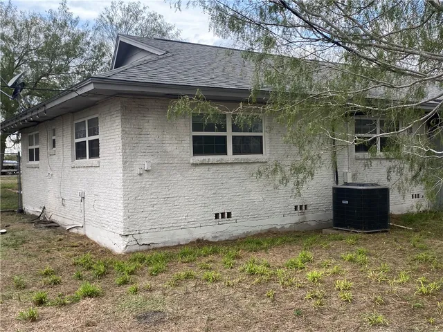 a backyard of a house