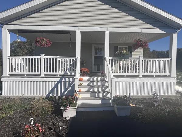 a front view of a house