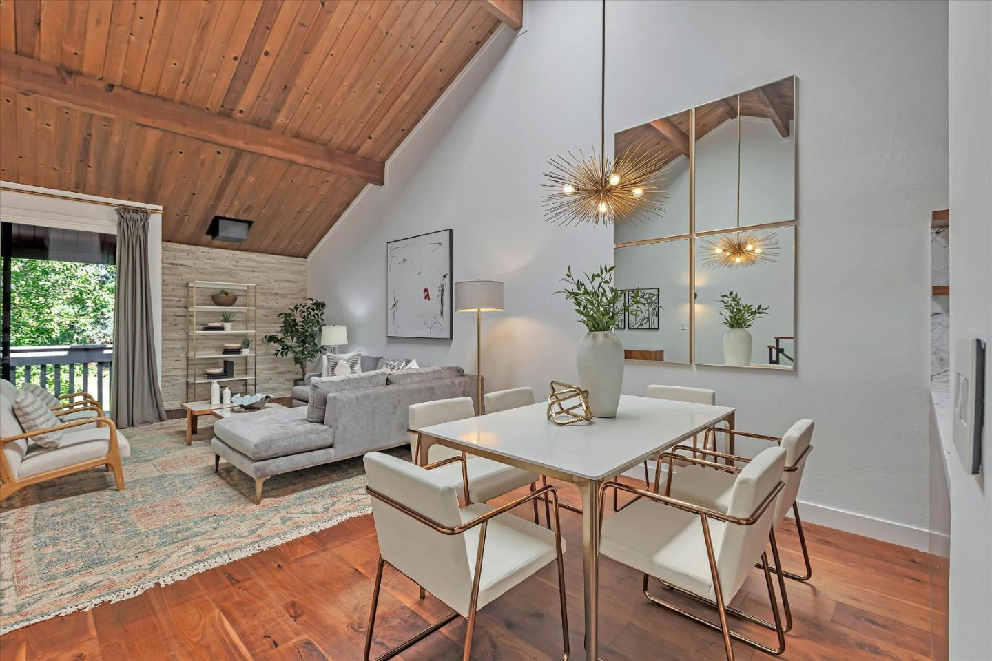 202 Central Avenue Mountain View, CA 94043 - Photo 12 of 39 a dining room with furniture and wooden floor