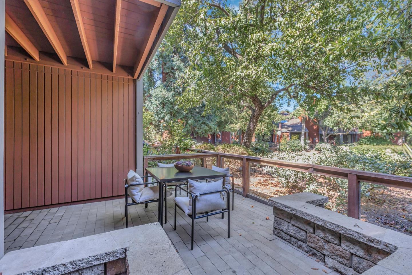 202 Central Avenue Mountain View, CA 94043 - Photo 26 of 39 a view of a chair and tables in the balcony