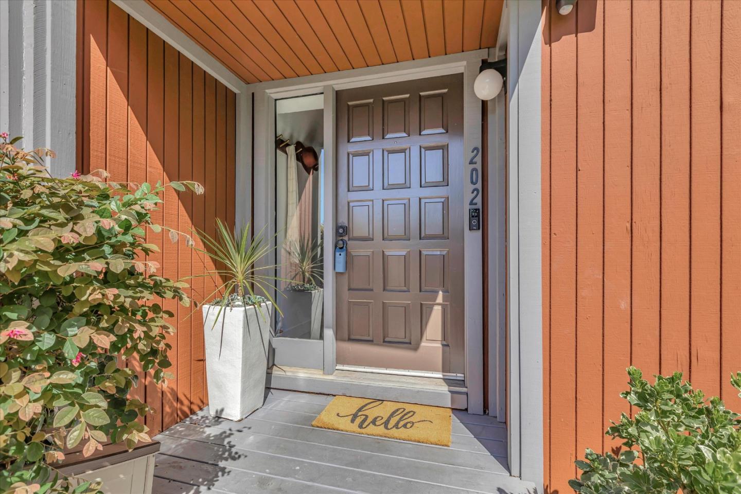 202 Central Avenue Mountain View, CA 94043 - Photo 34 of 39 a view of front door of house with stairs
