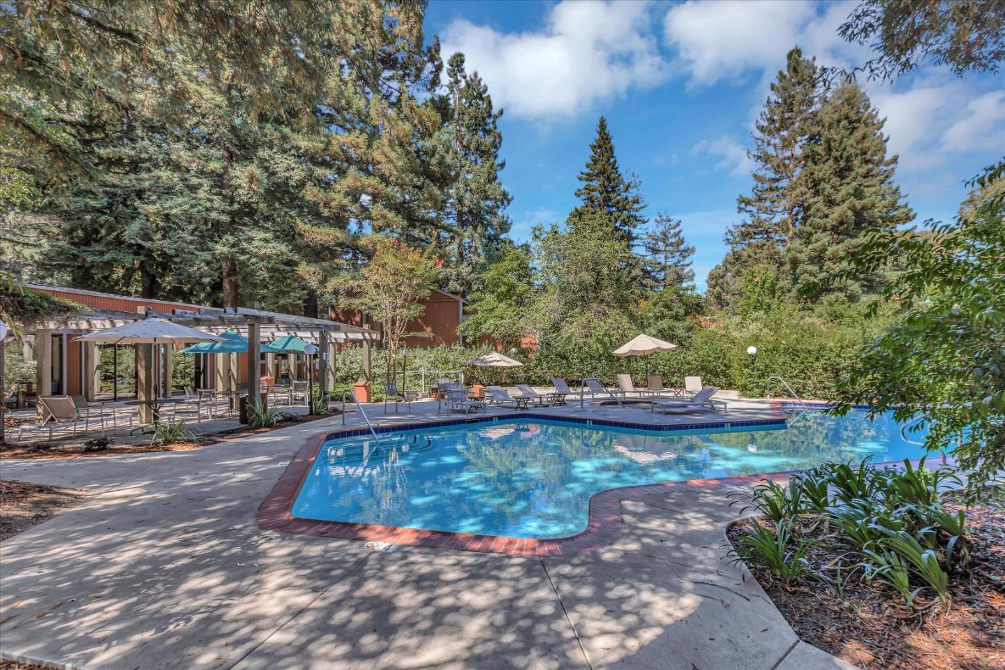 202 Central Avenue Mountain View, CA 94043 - Photo 39 of 39 a view of swimming pool in front of residential house with outdoor seating