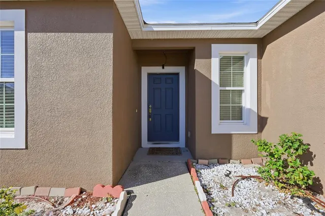 a front view of a house