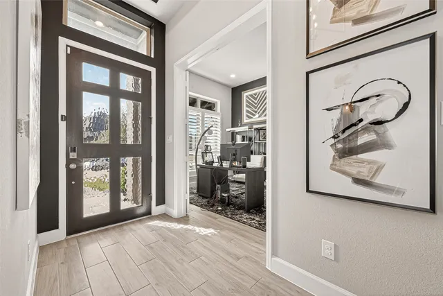a view of a entryway door of the house