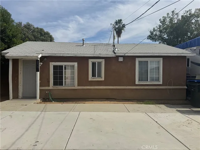 a front view of a house