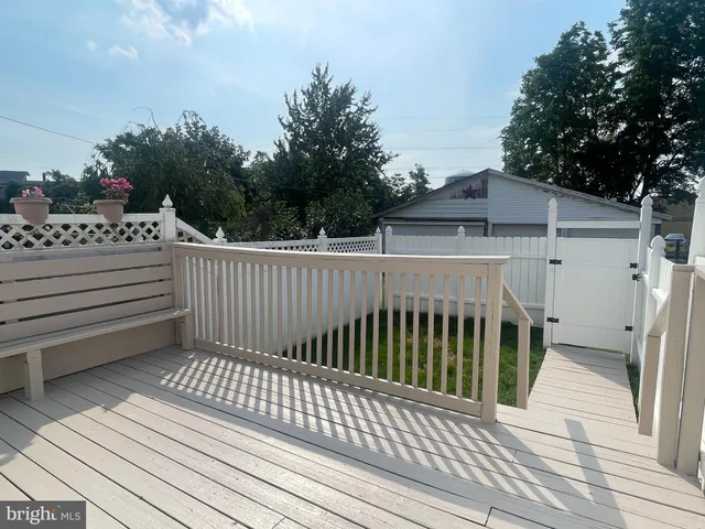 a view of a roof deck