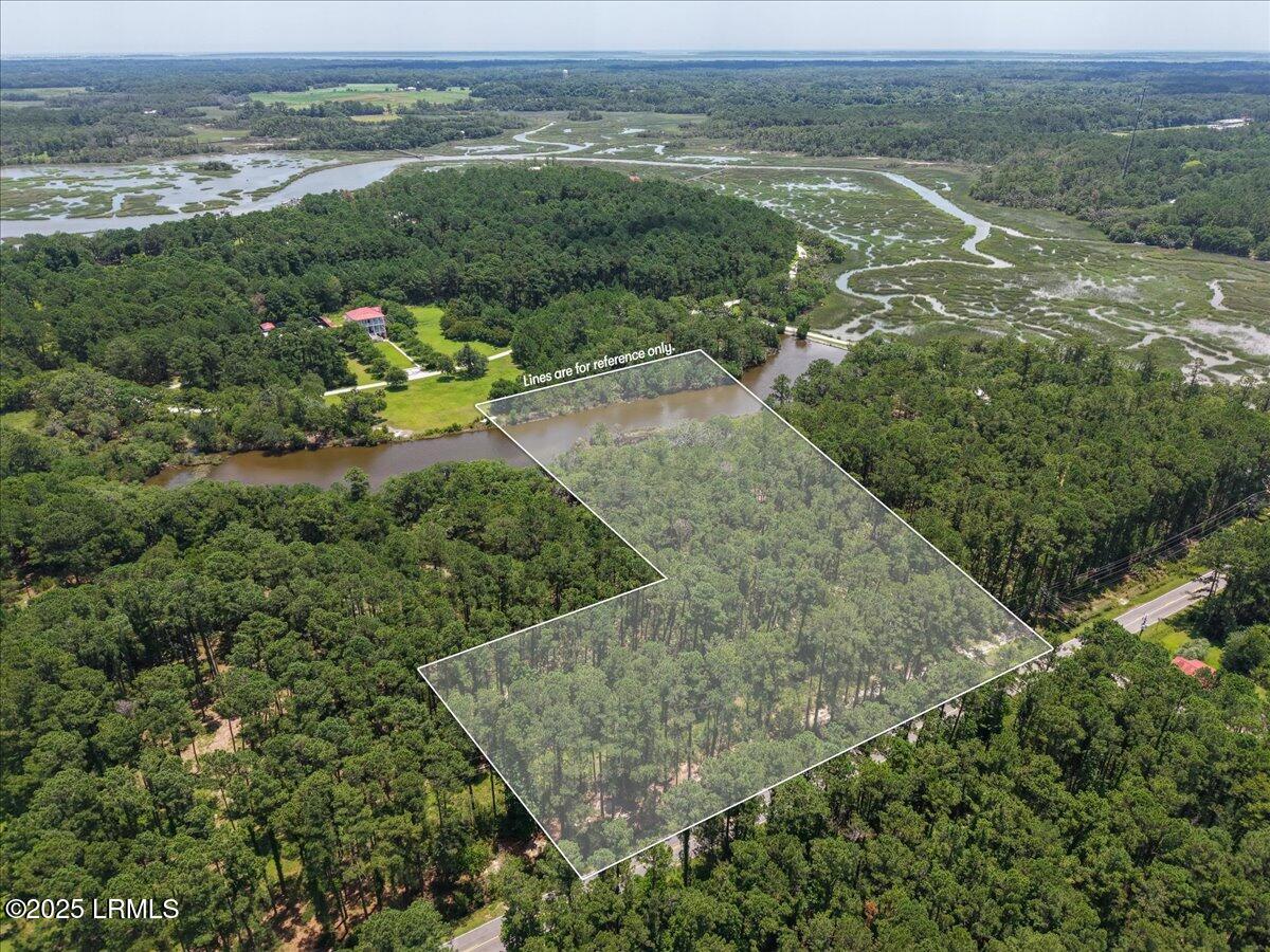 196 Polowana Road St. Helena Island, SC 29920 - Photo 2 of 36 02-Lot Aerial (2)