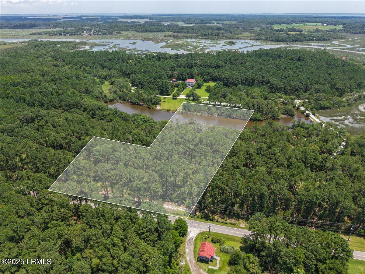 196 Polowana Road St. Helena Island, SC 29920 - Photo 3 of 36 03-Lot Aerial (3)
