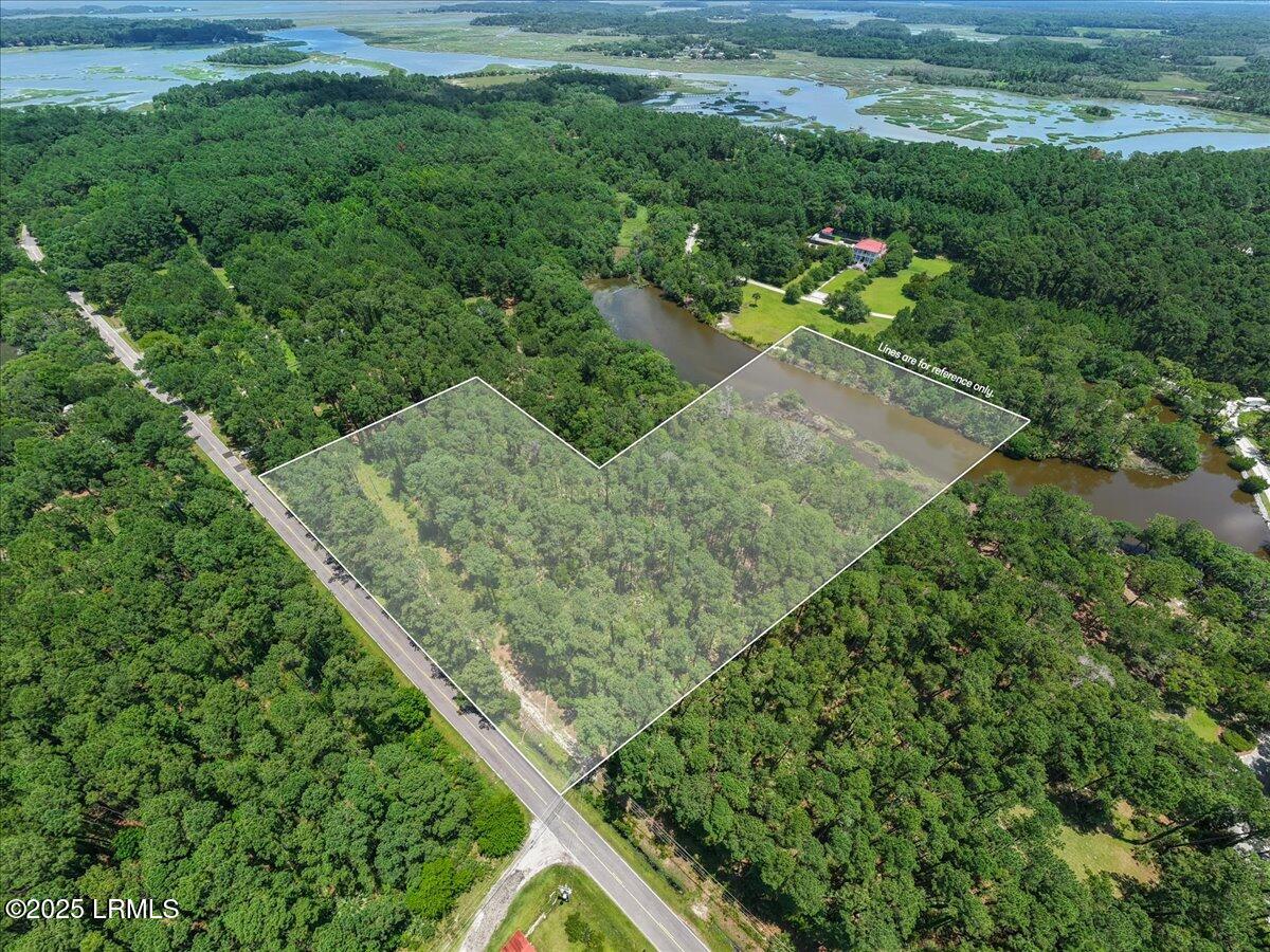 196 Polowana Road St. Helena Island, SC 29920 - Photo 5 of 36 05-Lot Aerial (5)