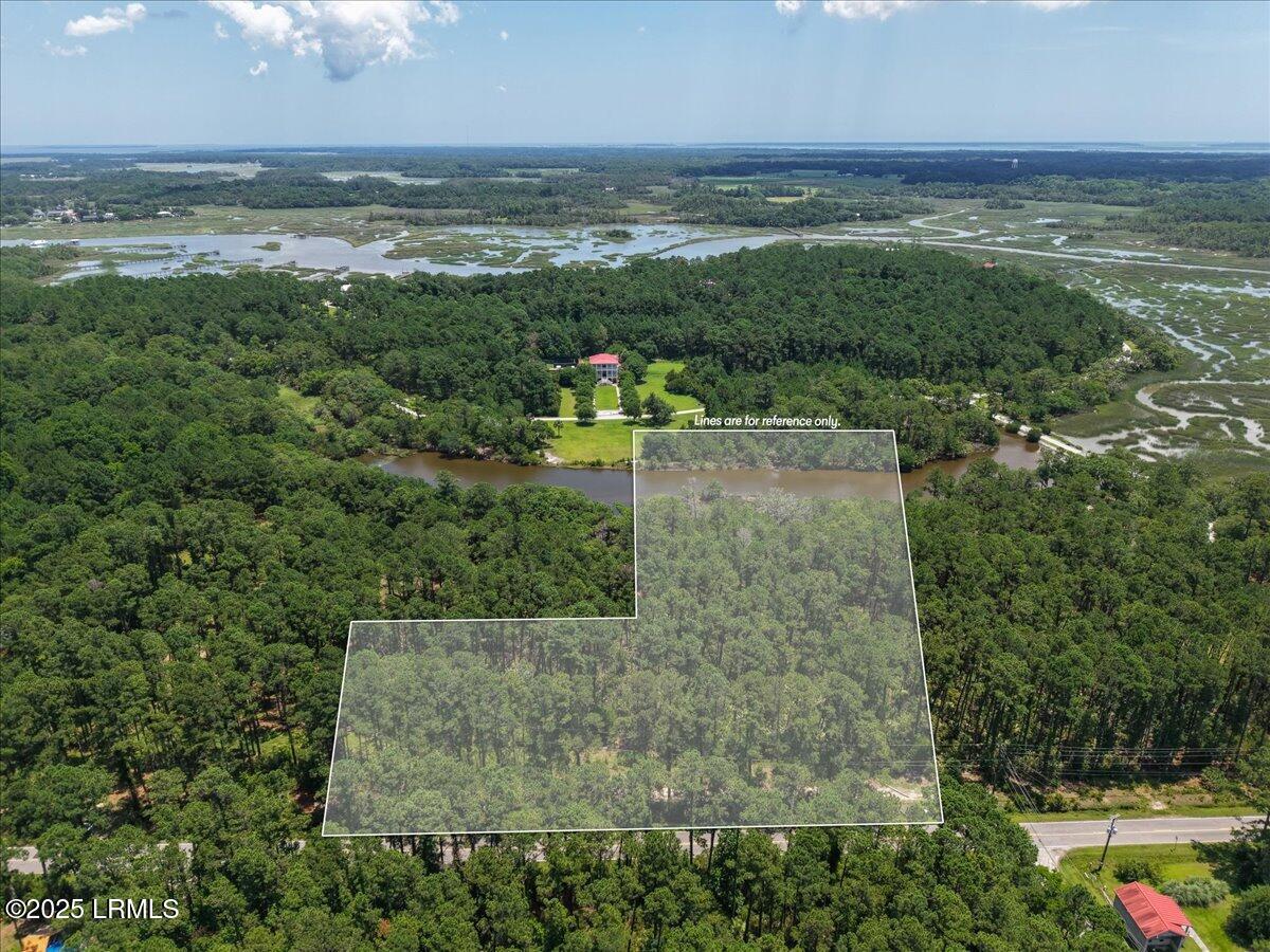 196 Polowana Road St. Helena Island, SC 29920 - Photo 7 of 36 07-Lot Aerial (7)