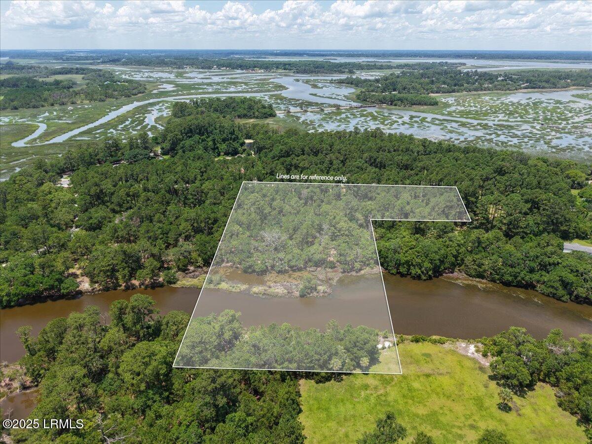 196 Polowana Road St. Helena Island, SC 29920 - Photo 8 of 36 08-Lot Aerial (8)