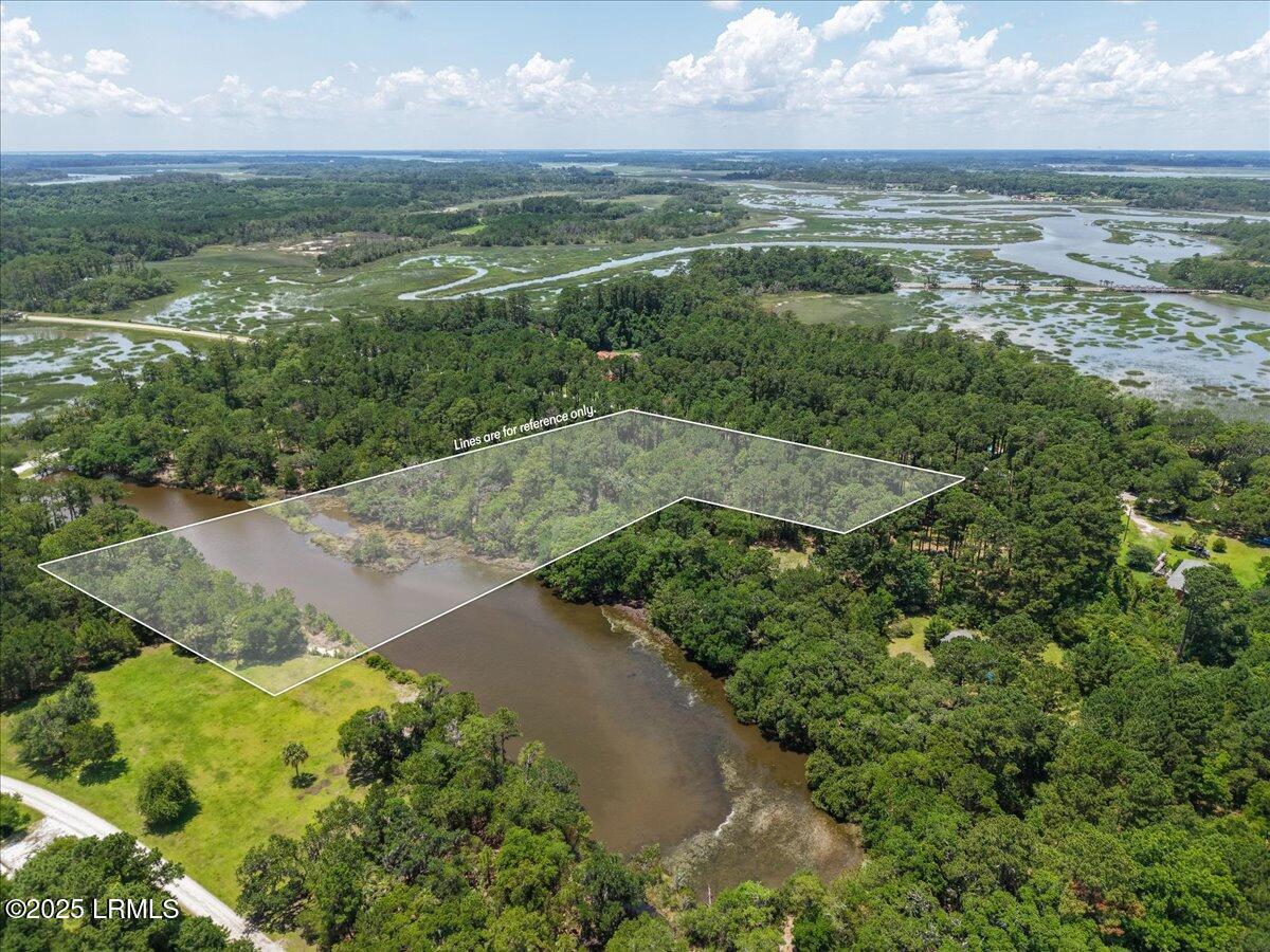 196 Polowana Road St. Helena Island, SC 29920 - Photo 9 of 36 09-Lot Aerial (9)
