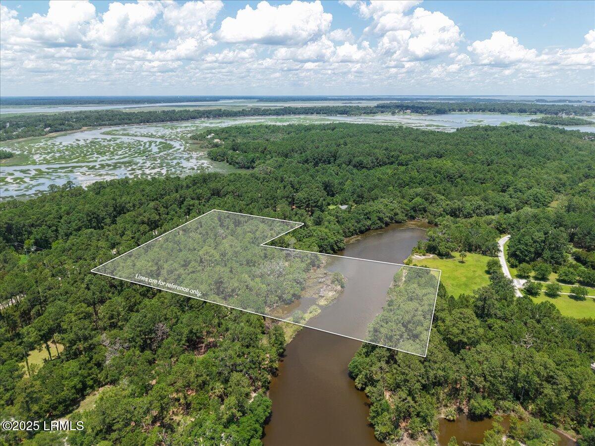 196 Polowana Road St. Helena Island, SC 29920 - Photo 10 of 36 10-Lot Aerial (10)