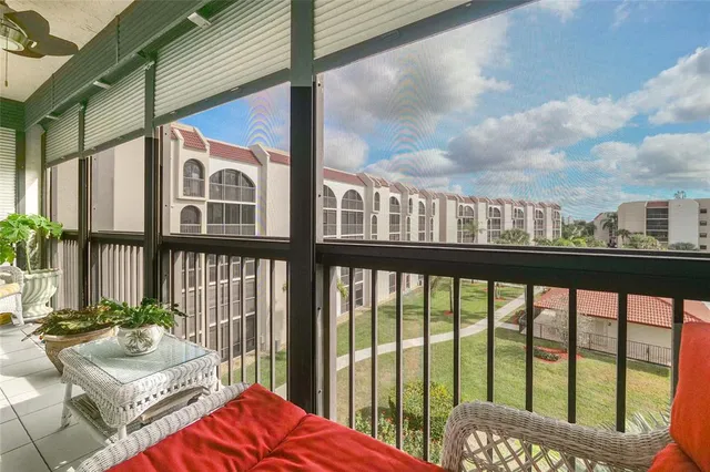 a view of a city with tall buildings