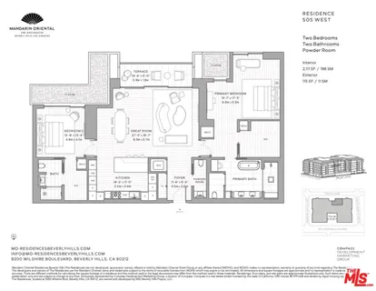 $4,550,000 | 9200 Wilshire Boulevard, Unit 505W, Beverly Hills, CA 90212