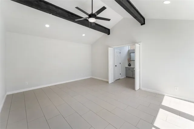 a view of an entryway with a chandelier