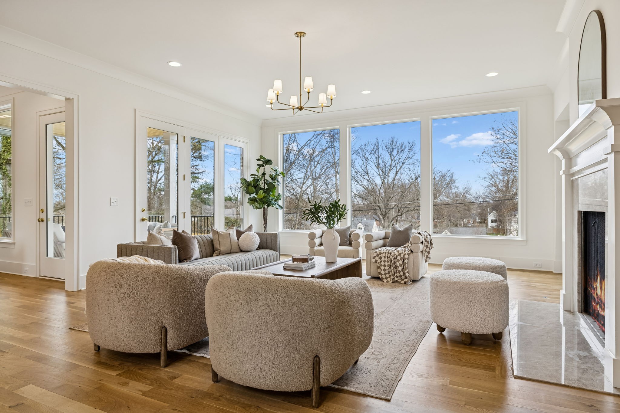 3510 Robin Road Nashville, TN 37204 - Photo 6 of 78 a living room with furniture and a chandelier
