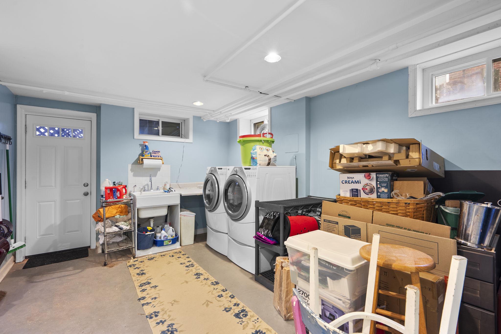 713 Gist Avenue Silver Spring, MD 20910 - Photo 26 of 32 Laundry/Utility - walks out to rear stairs