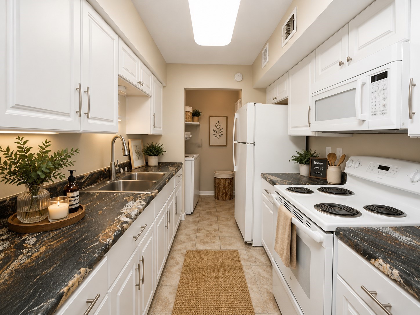 16120 Stuebner Airline Road, Unit 501 Spring, TX 77379 - Photo 3 of 23 a kitchen with a white stove top oven and white cabinets