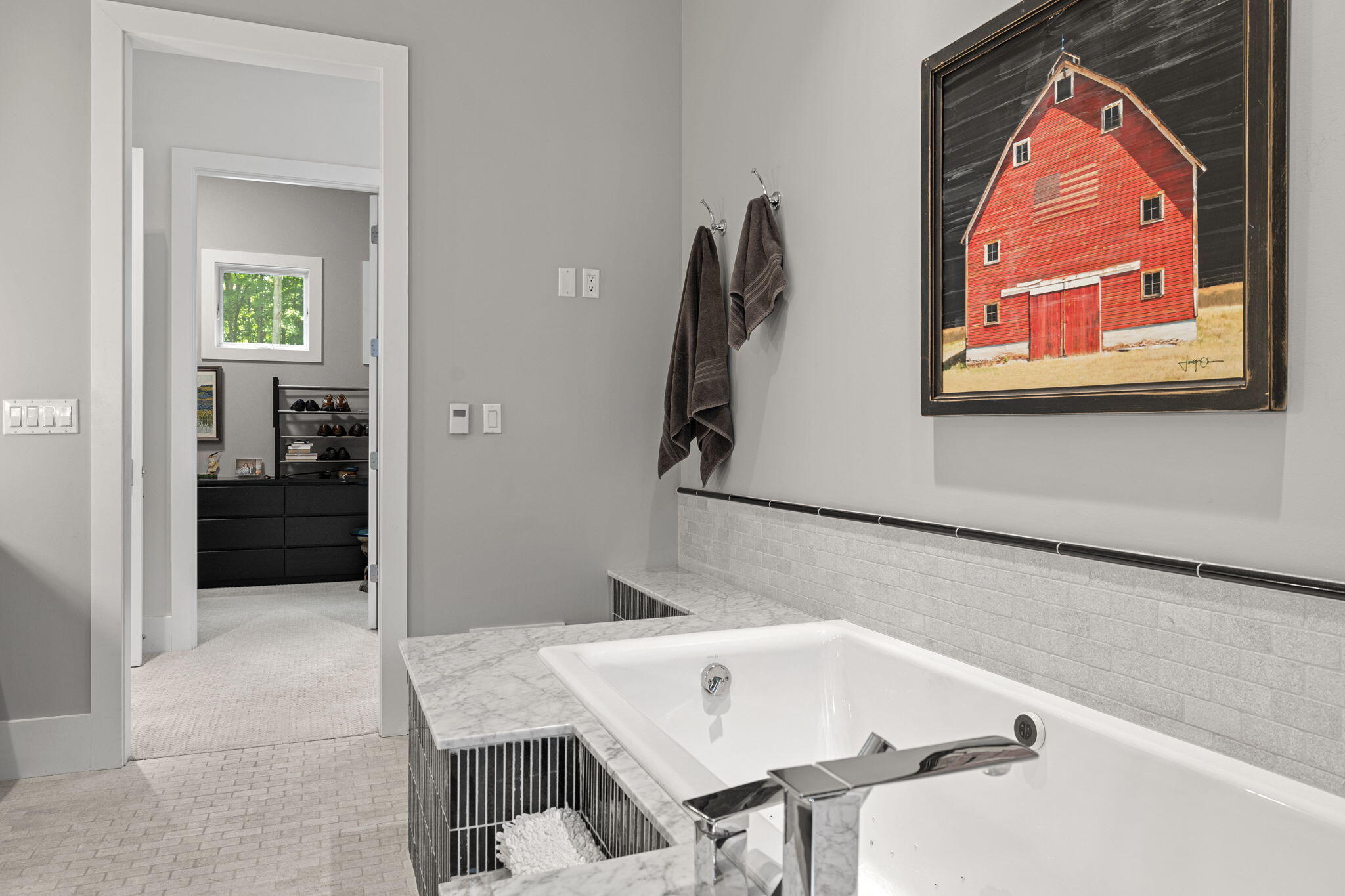 17138 River Bluff Drive, Unit 96 Union Pier, MI 49129 - Photo 38 of 89 a view of kitchen with furniture and wooden floor