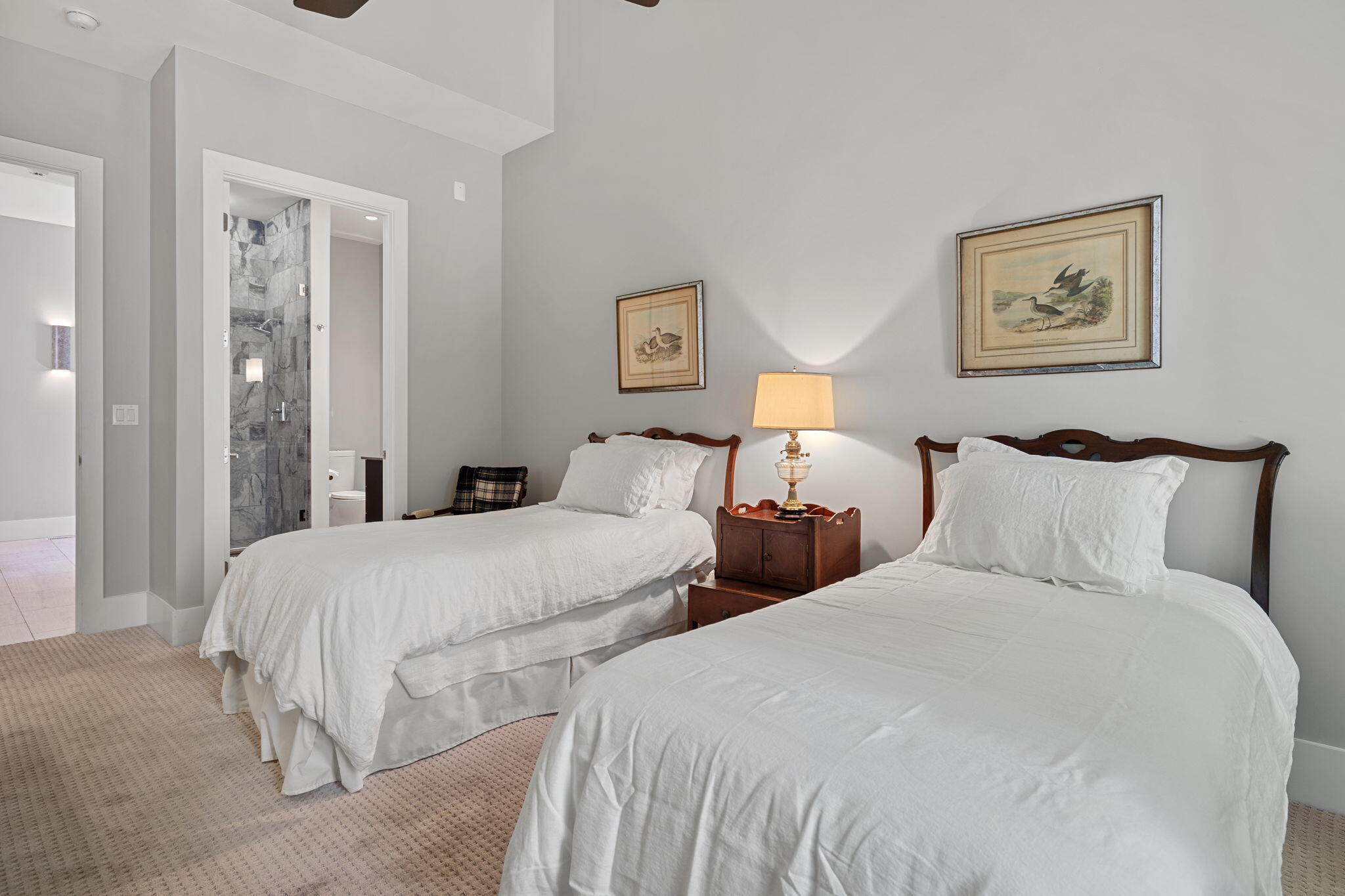 17138 River Bluff Drive, Unit 96 Union Pier, MI 49129 - Photo 41 of 89 a bedroom with two beds and painting on the wall